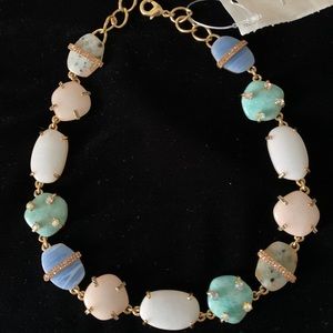 BaubleBar Pastel Stone and Rhinestone Necklace